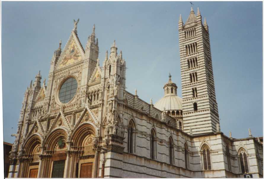 Siena Duomo, taken on a brief visit in 1991 - the building later proved to be a favourite case study