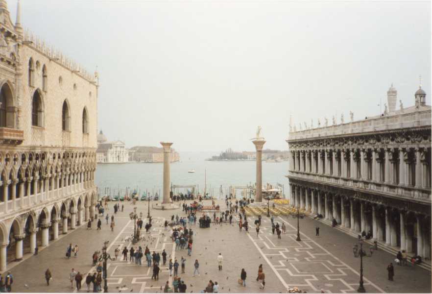 The Piazzetta di San Marco - Venetian architecture was featured in a number of my courses